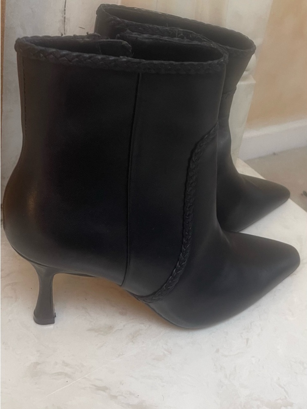 Express Black Pointed Toe Ankle Booties - Picture 3 of 6